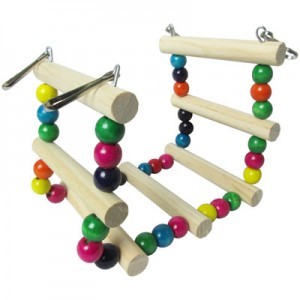 Juguete Columpio para Pájaros en Forma de Escalera Mediana