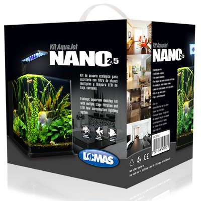 Acuario Nano Cubo con Lampara Led 18 Litros