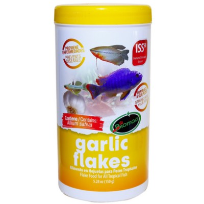Alimento para Peces Garlick Flakes 150 Gramos