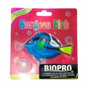 Adorno para pecera o acuario Pez Cirujano Fluorescente BP2138