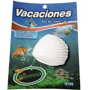 Alimento para Peces para Vacaciones en forma de Concha Q150