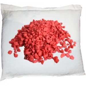GRAVA 20 KG. COLOR ROJO