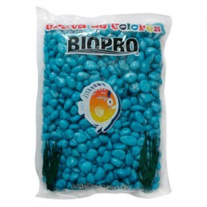 GRAVA CHICLE AZUL CLARO 1 KG.