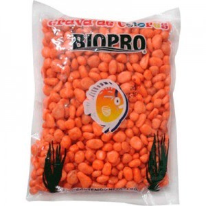 GRAVA CHICLE NARANJA 1 KG.