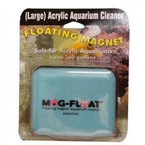 Iman Flotante para Limpiar Acuarios de Acrilico de hasta 16 Milimetros