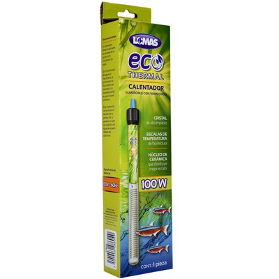 Calentador con Termostato Sumergible para Acuarios 150 Watts